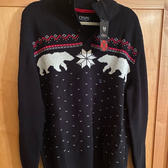 Men’s Chaps winter sweater, size large - Picture 3 of 3